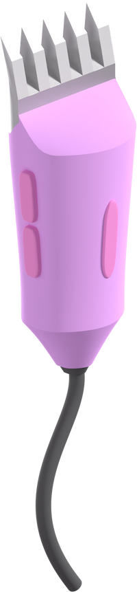 3D Hair Clipper Illustration
